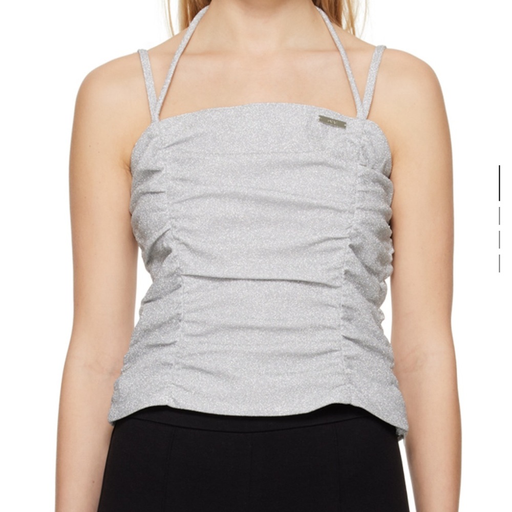 DRAE Silver Halter Women's Tank Top